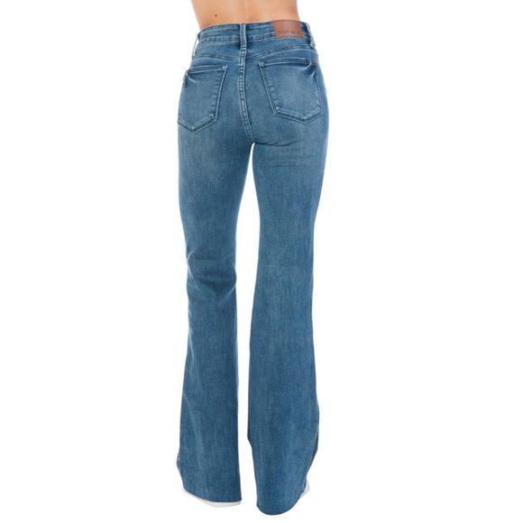 NEW Judy Blue Full Size Tummy Control Cut Hem Flare Jeans - Picture 4 of 11